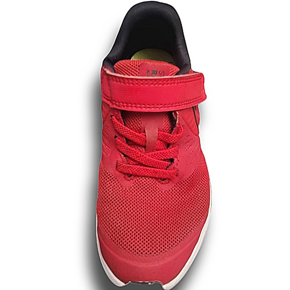 Nike Little Kid Star Runner 2.0 Red Sneakers Shoes Size 11C Black Swoosh Logo - Picture 7 of 14